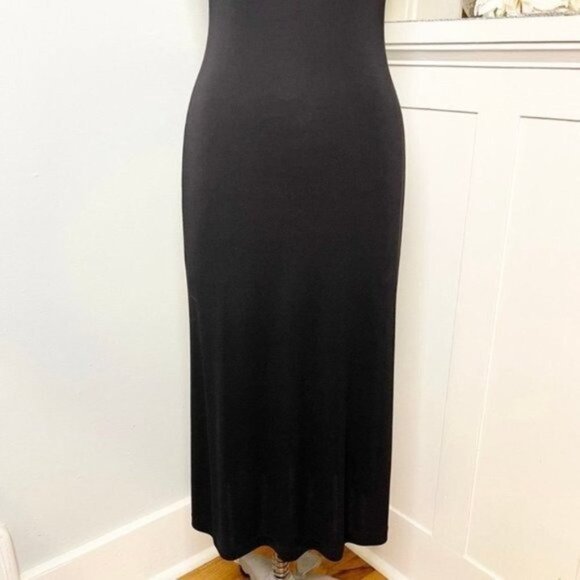 Ralph Lauren Black Sparkly Sheath Dress Midi Small - Picture 4 of 11